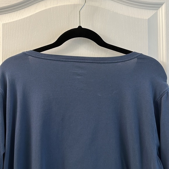 Old Ranch boutique brand soft dusty blue 3/4 sleeve t-shirt, XXL - Picture 6 of 7